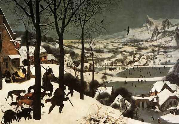 The Hunters in the Snow (January) 1565 Oil Painting by Jan The Elder Brueghel