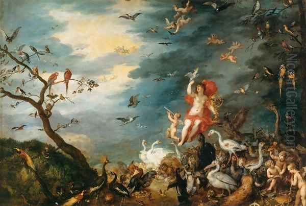 Air (Optics) Oil Painting by Jan The Elder Brueghel