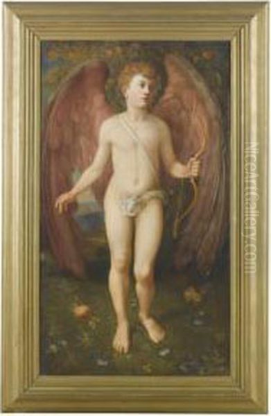 Cupid Oil Painting by Thomas Warner