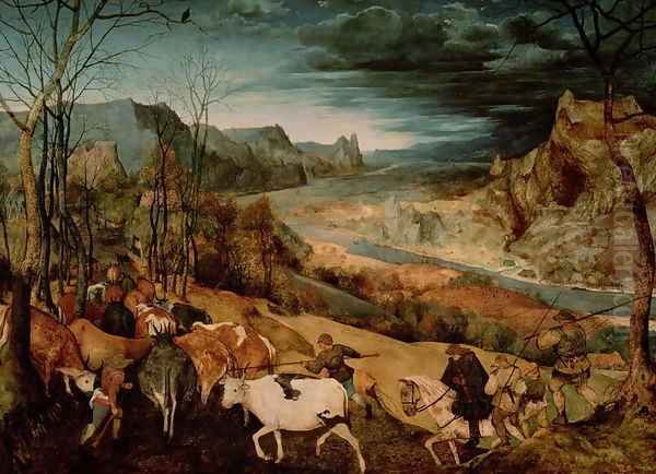 The Return of the Herd Oil Painting by Jan The Elder Brueghel