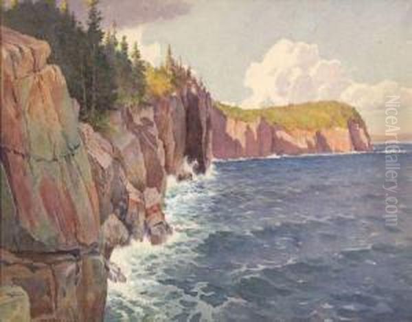 Mount Desert Island, Maine Oil Painting by Harold Broadfield Warren