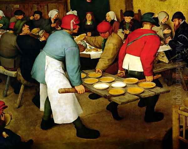 Peasant Wedding Oil Painting by Jan The Elder Brueghel