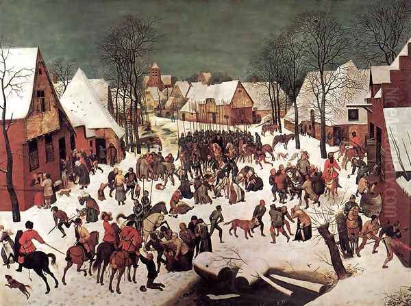 The Massacre of the Innocents 1565-67 Oil Painting by Jan The Elder Brueghel