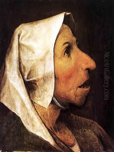 Portrait of an Old Woman 1564 Oil Painting by Jan The Elder Brueghel