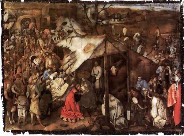 The Adoration of the King 1556-62 Oil Painting by Jan The Elder Brueghel