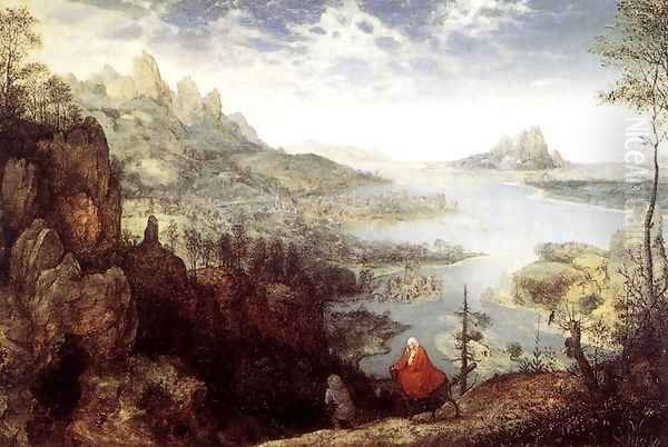 Landscape with the Flight into Egypt 1563 Oil Painting by Jan The Elder Brueghel