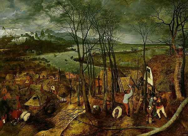 The Gloomy Day Spring 1559 Oil Painting by Jan The Elder Brueghel