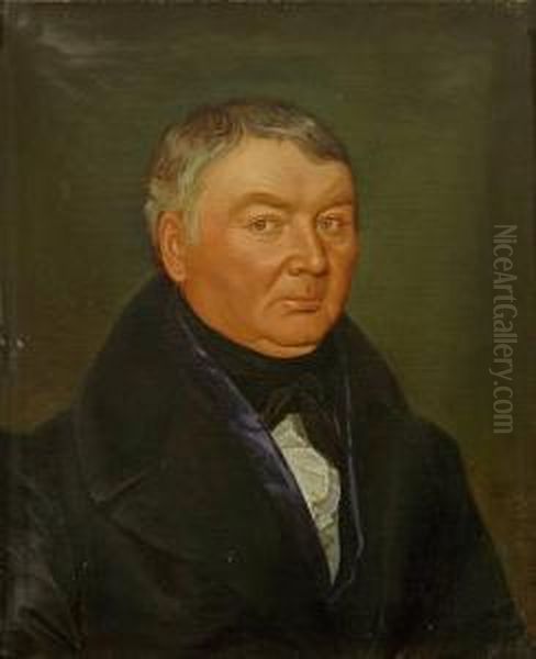 Portrait Einessoignierten Herren Oil Painting by Friedrich Rudolf Wasmann