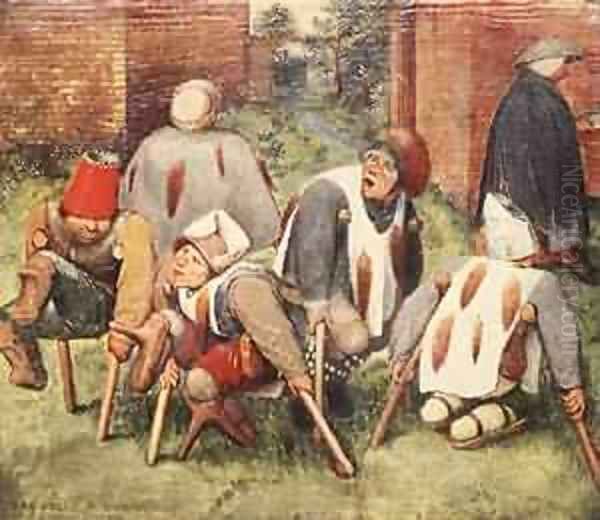 The Beggars 1568 Oil Painting by Jan The Elder Brueghel