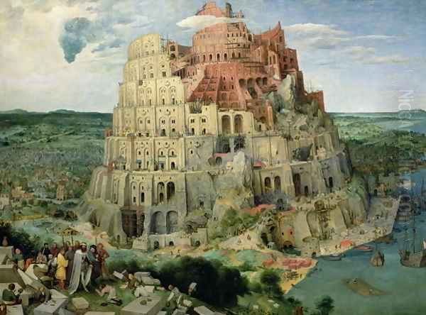 Tower of Babel 1563 Oil Painting by Jan The Elder Brueghel