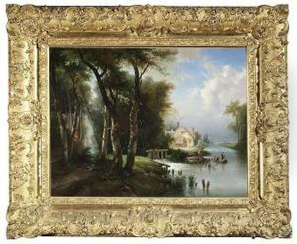 Etienne Oil Painting by Louis Etienne Watelet