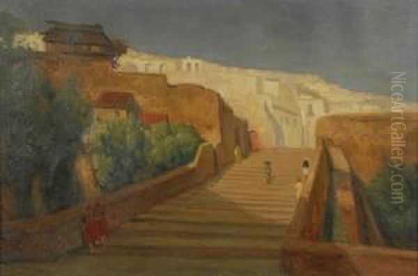 Staircase, Algiers Oil Painting by Marcus Waterman