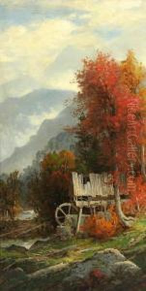 Autumn, Upstate Ny Oil Painting by George W. Waters