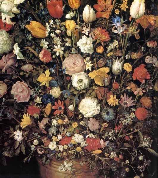 The Great Bouquet (detail) Oil Painting by Jan The Elder Brueghel