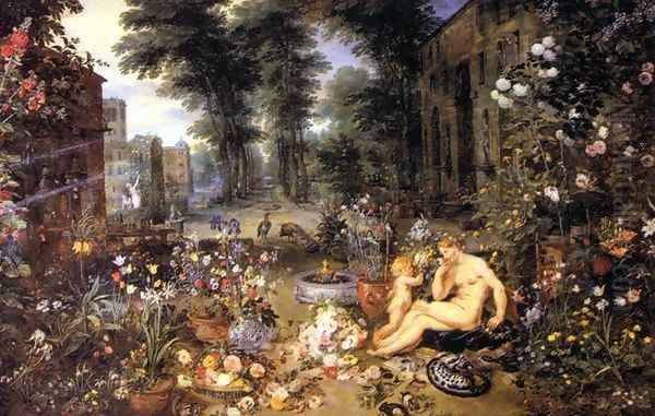 The Sense of Smell Oil Painting by Jan The Elder Brueghel