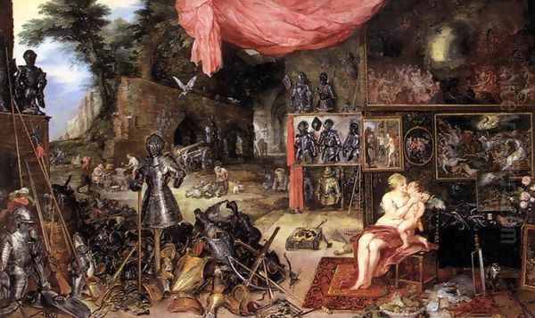 The Sense of Touch Oil Painting by Jan The Elder Brueghel