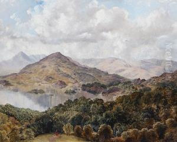 Glengarrif From The Windows Of Rocheshotel Oil Painting by Bartholomew Colles Watkins