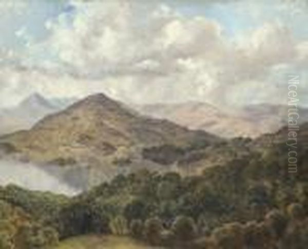 Glengarriff (from Roches Hotel) Oil Painting by Bartholomew Colles Watkins