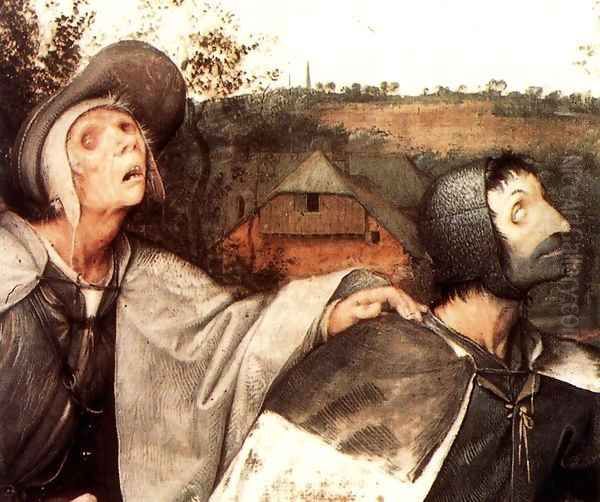 The Parable of the Blind Leading the Blind (detail) 1568 Oil Painting by Jan The Elder Brueghel