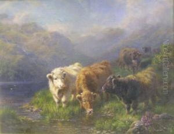 Morning Loch Tay Oil Painting by Charles A. Watson