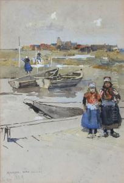 Marken. Nord. Holland Oil Painting by Charles John Watson