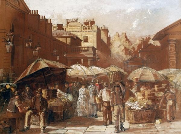 Covent Garden Oil Painting by Charles John Watson