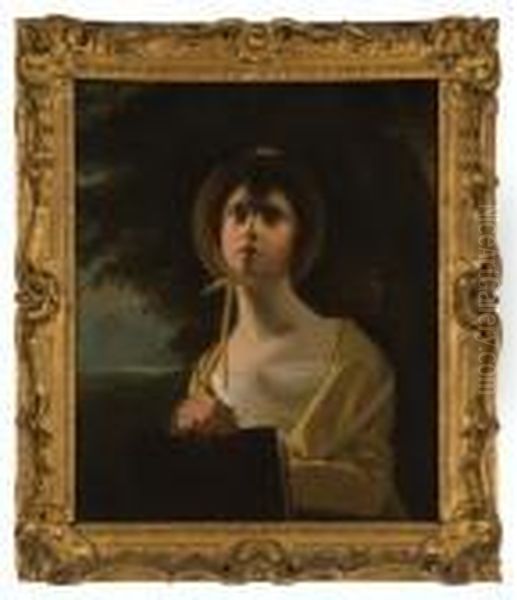 Portrait Of A Lady Oil Painting by George C. Watson