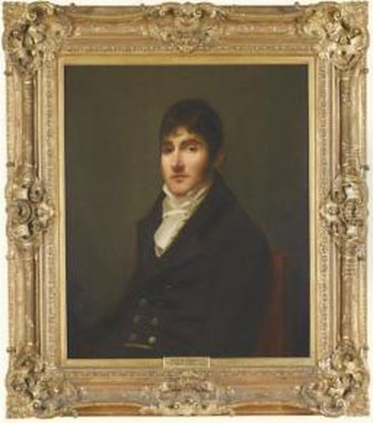 Portrait Of Mr Warner Of Bath Oil Painting by George C. Watson