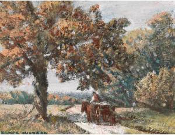 On The Village Path Oil Painting by Homer Ransford Watson