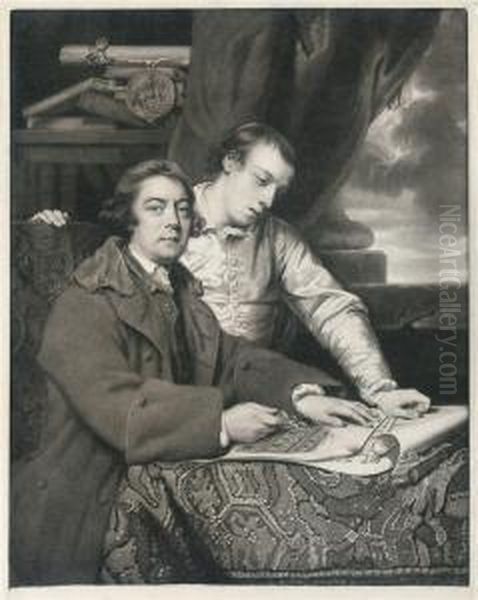 James Paine Sr., And James Paine, Jnr Oil Painting by James Watson