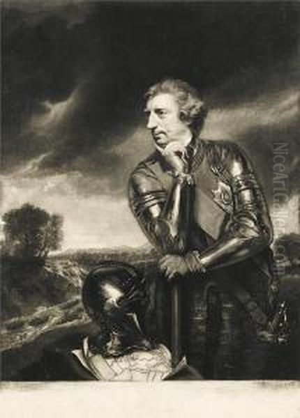 Portrait Of Sir Jeffery Amherst Oil Painting by James Watson