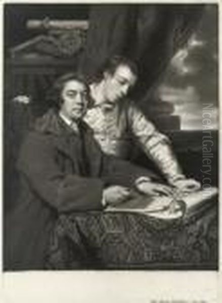 James Paine Sr., And James Paine, Jnr Oil Painting by James Watson