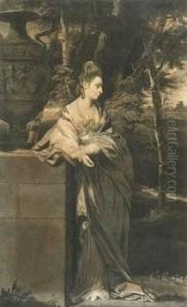 The Hon.ble Mrs. Parker Oil Painting by Thomas Watson