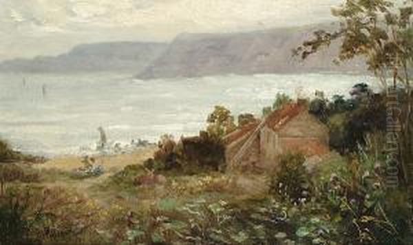 Runswick Bay, Yorkshire Oil Painting by Thomas J. Watson