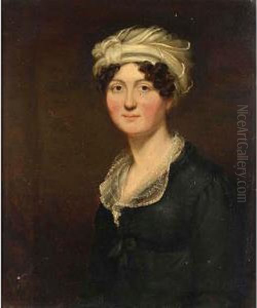 Portrait Of Catherine Erskine Vertue-booker Oil Painting by William Smellie Watson