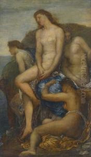 Watching For The Return Of Theseus Oil Painting by George Frederick Watts