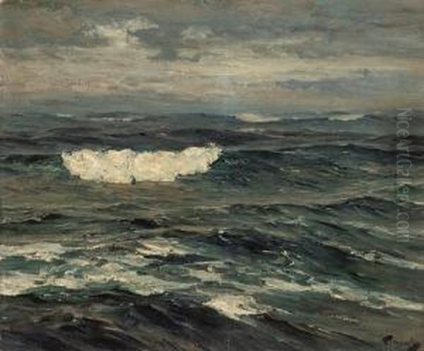 Open Water Oil Painting by Frederick W. Waugh