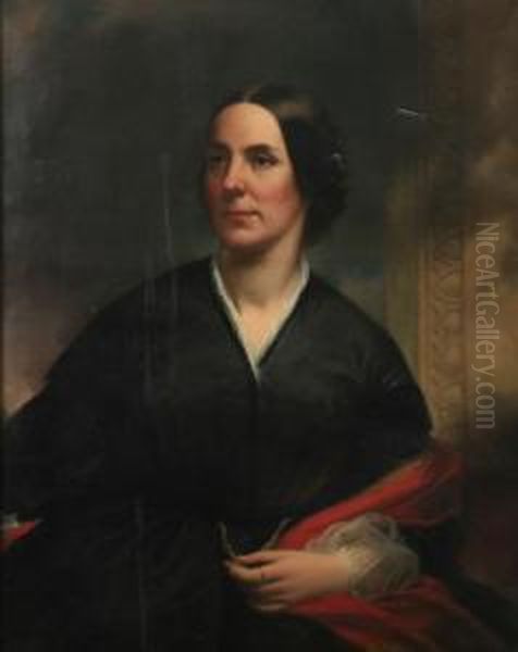 Portrait Of Rebecca Watson Oil Painting by Samuel B. Waugh