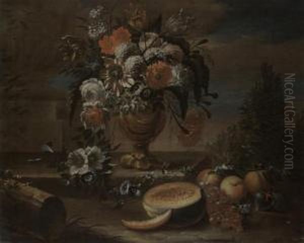 Stilleben Oil Painting by Johann Paul Waxschlunger