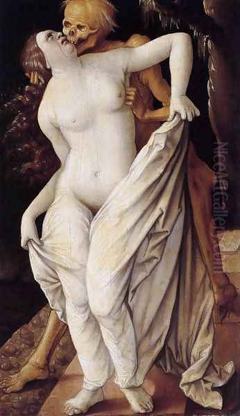 Death and the Maiden 1518-20 Oil Painting by Hans Baldung Grien