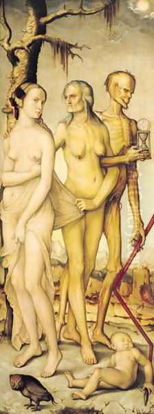 The Three Ages of Man and Death Oil Painting by Hans Baldung Grien