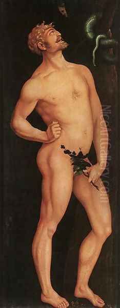 Adam Oil Painting by Hans Baldung Grien