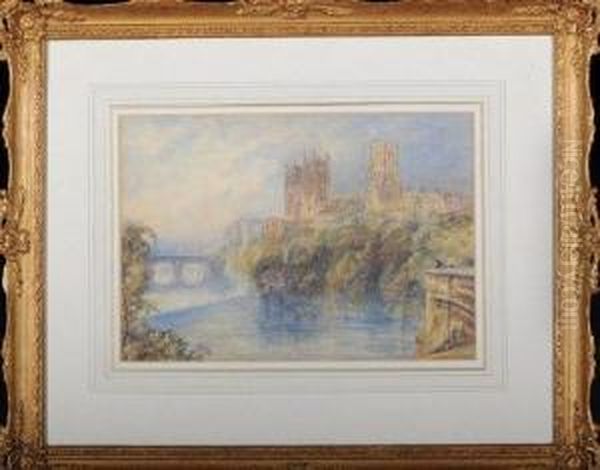 Durham Cathedral Oil Painting by Mary Weatherill