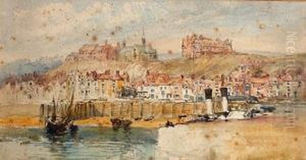 Whitby Oil Painting by Mary Weatherill