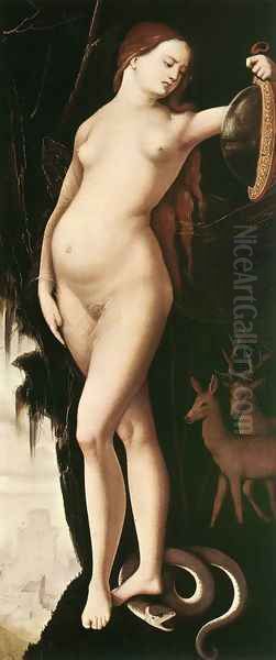 Prudence 1529 Oil Painting by Hans Baldung Grien