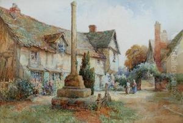 A Sunny Afternoon Oil Painting by Herbert Parsons Weaver