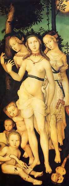 Harmony Of The Three Graces Oil Painting by Hans Baldung Grien