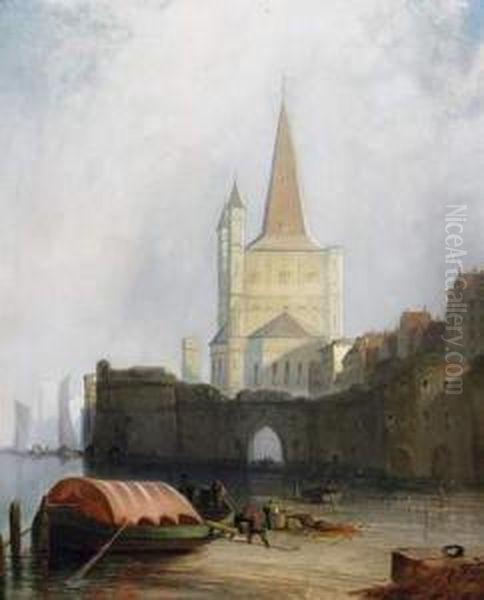 Cologne Oil Painting by Alexander James Webb