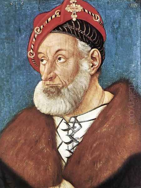 Count Christoph I Of Baden 1515 Oil Painting by Hans Baldung Grien