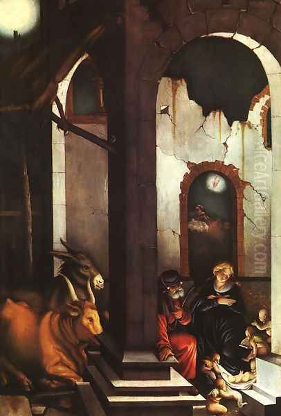 Nativity 1520 Oil Painting by Hans Baldung Grien